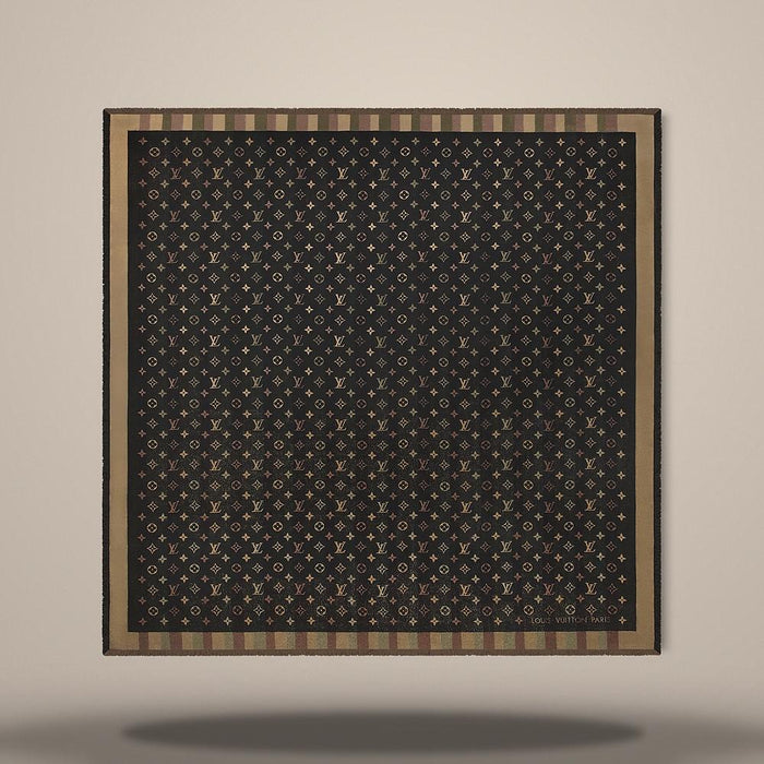 Louis Vuitton Monogram So Shine Silk Scarf, 56 x 56 inches