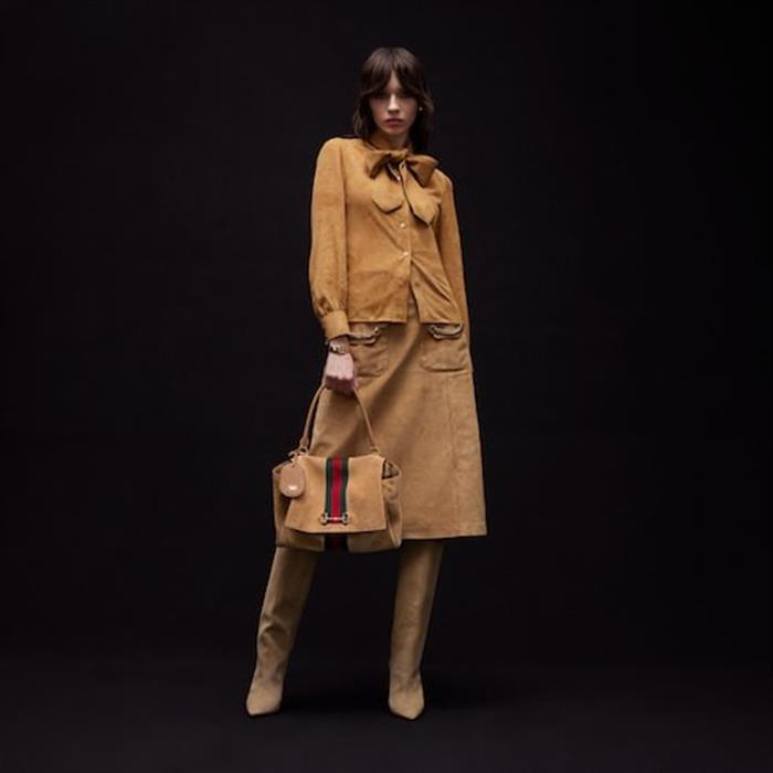 GUCCI Paparazzo Medium Top Handle Shoulder Bag