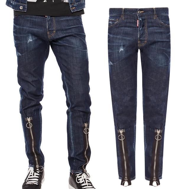 Dsquared2 Side Zip Denim Jeans S74LB0533