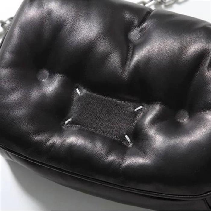 Maison Margiela Glam Slam Mini Shoulder Bag Black Leather