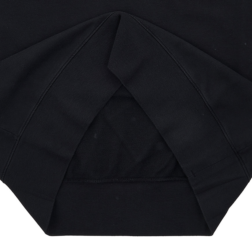 CP Company Logo Print Black Cotton Crewneck Sweatshirt Men