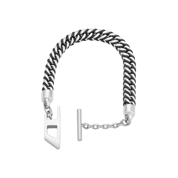 DIESEL Unisex D Logo Chain Bracelet DX1540040