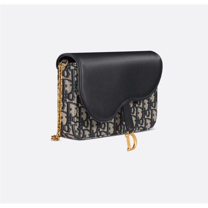DIOR Saddle Medium Chain Pouch Crossbody Shoulder Bag S5907CNKO M928