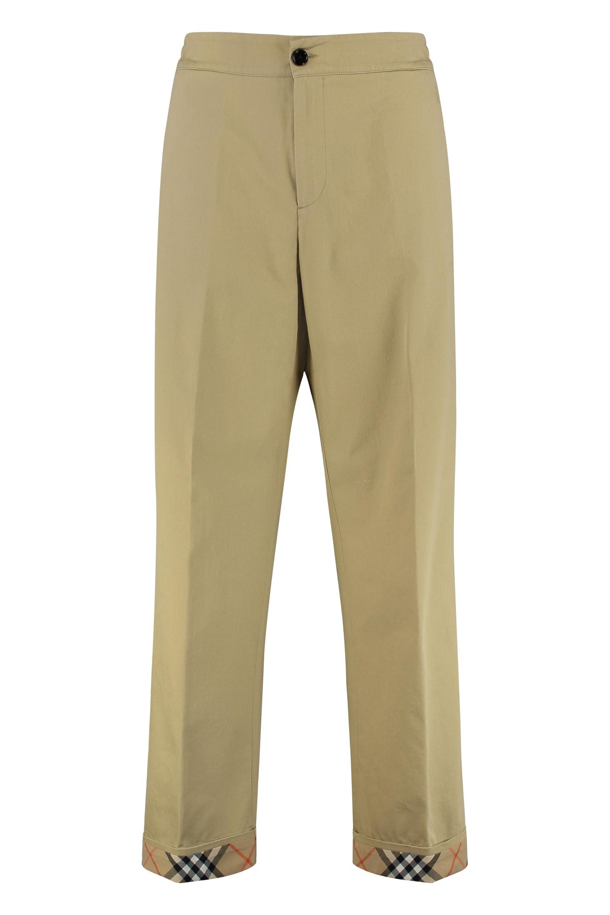 BURBERRY Gray Wool Suit Pants for Men