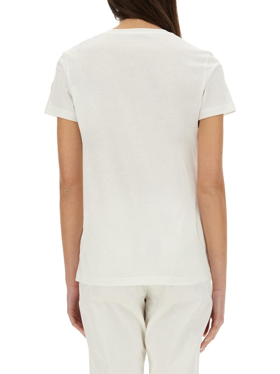 Moncler Short Sleeve Cotton T-Shirt Women’s White