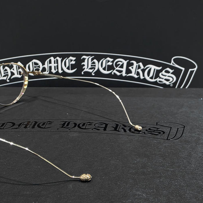 Chrome Hearts Black Gold Bagarsolez Eyeglasses