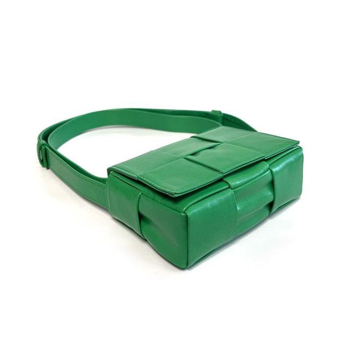 Bottega Veneta Parakeet Green Mini Candy Cassette Shoulder Bag