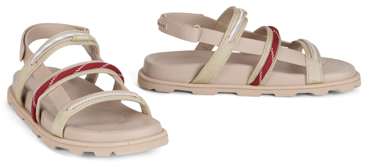 Moncler Leather Slide Sandals Women’s Black