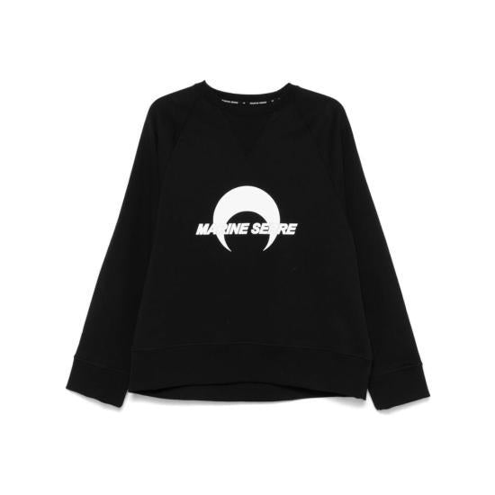 Marine Serre Black Long Sleeve Sweatshirt UST019ACJER 0013BK99