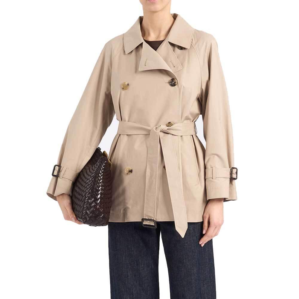 Max Mara Calé Short Trench Coat Women’s Jacket Beige 190211 14600 013