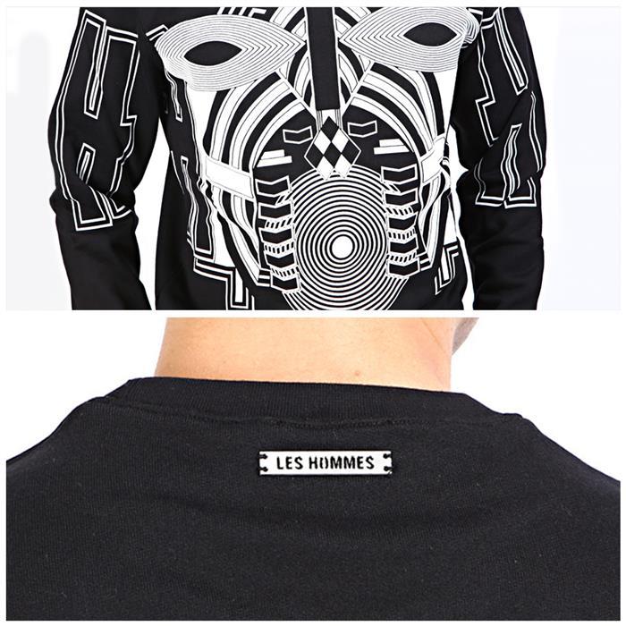 Les Hommes Warrior Mask Sweatshirt Black Men's Top