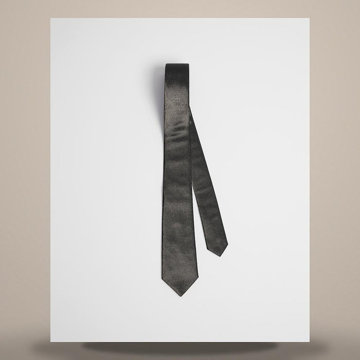 DIOR Men's CD Icon Black Silk Tie 68C1047B6181 C988