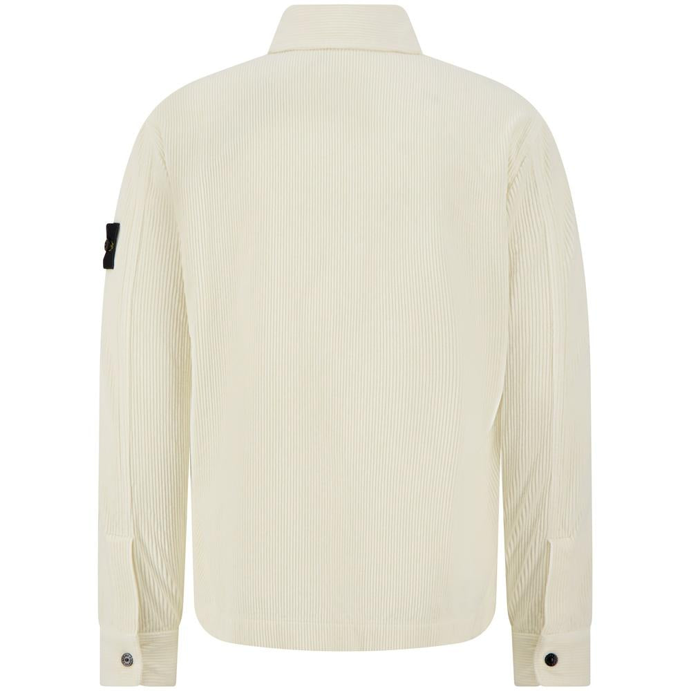 STONE ISLAND Corduroy Overshirt Long Sleeve Men’s Shirt Navy