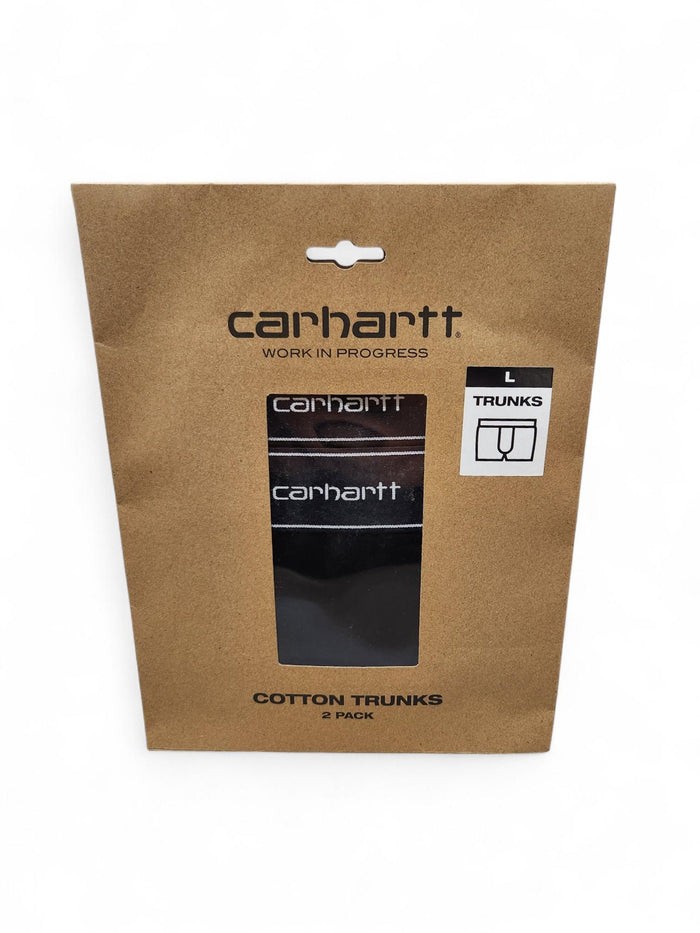 CARHARTT WIP Cotton Trunks 2-Pack Black Underwear for Men