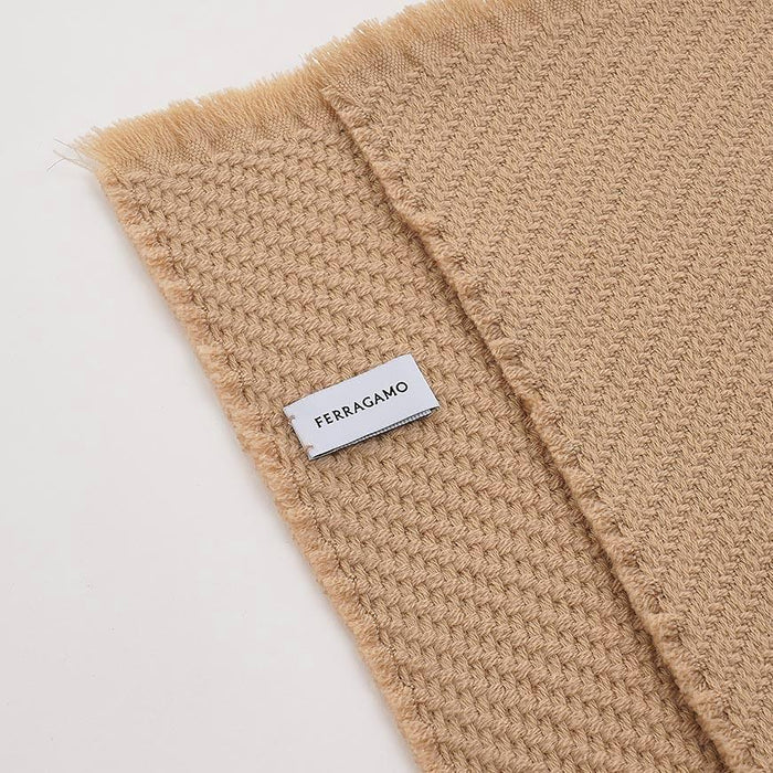 Ferragamo Women’s Jacquard Camel Scarf