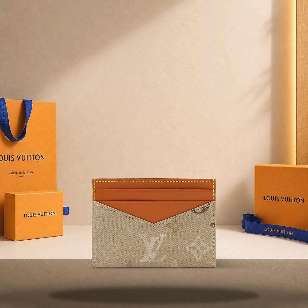 Louis Vuitton Sand Beige Portefeuille Cartes Triple Card Holder Wallet M29266