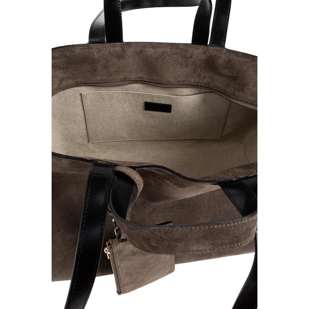 A.P.C. Le Drummer Tote Bag Women’s Shoulder Bag Black Leather