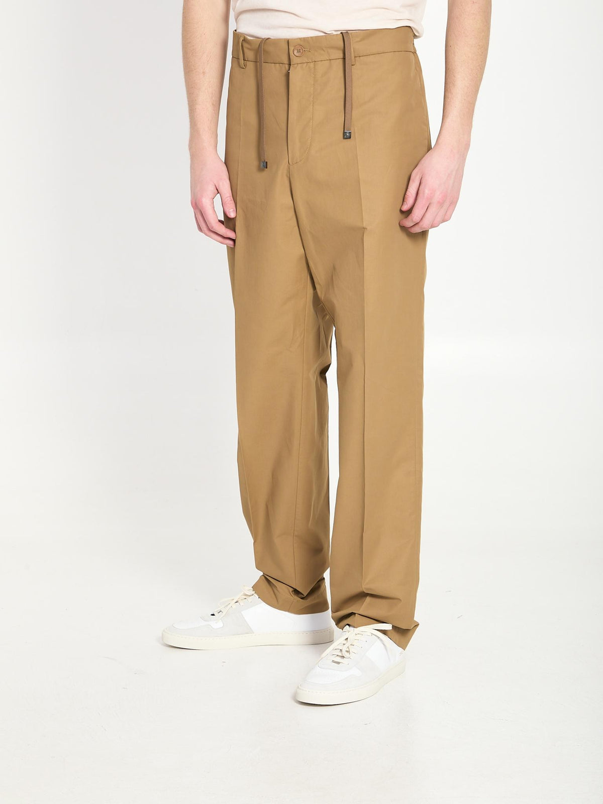 Moncler Men's Suit Trousers Black Wool Pants