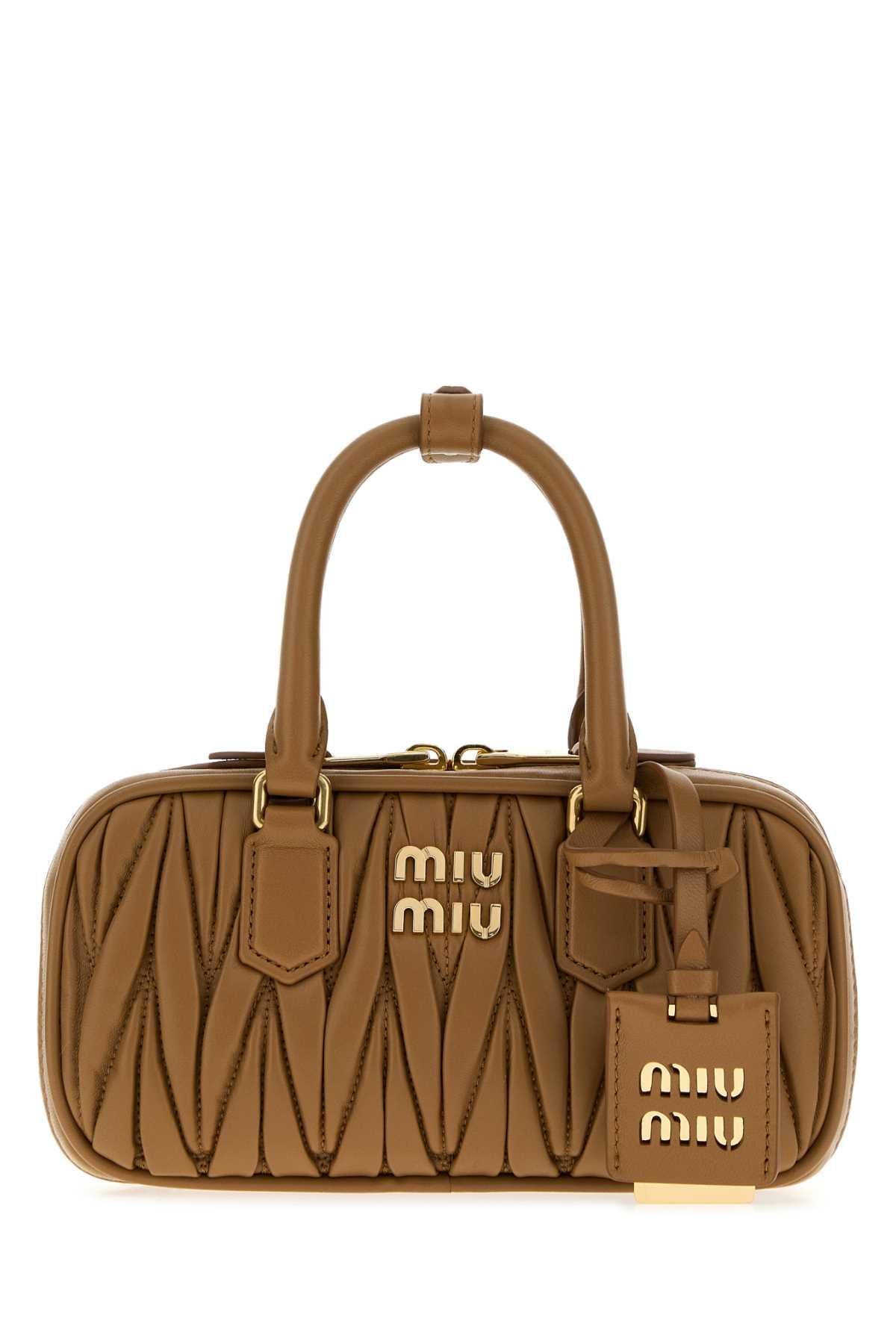 Miu Miu Leather Tote Bag Black