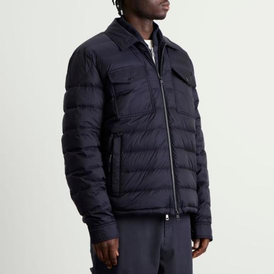 Moncler Navy Short Down Puffer Jacket for Women