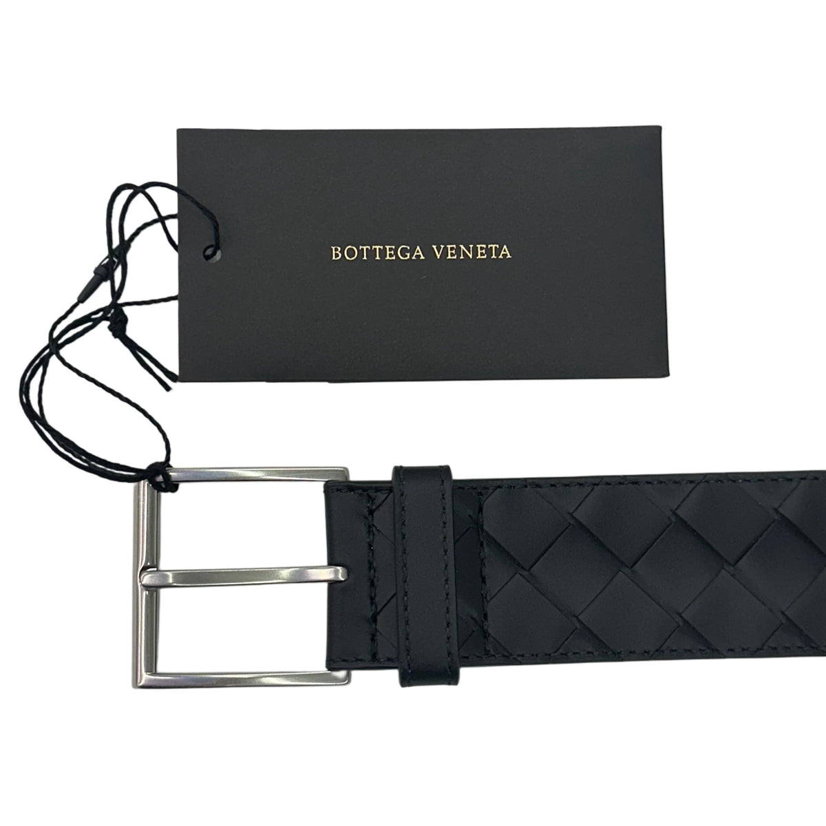 Bottega Veneta Intrecciato Woven Leather Men's Belt