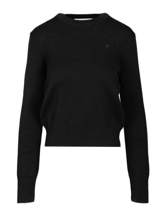 AMI Wool Ami de Coeur Crewneck Sweater FKS826 001 0180