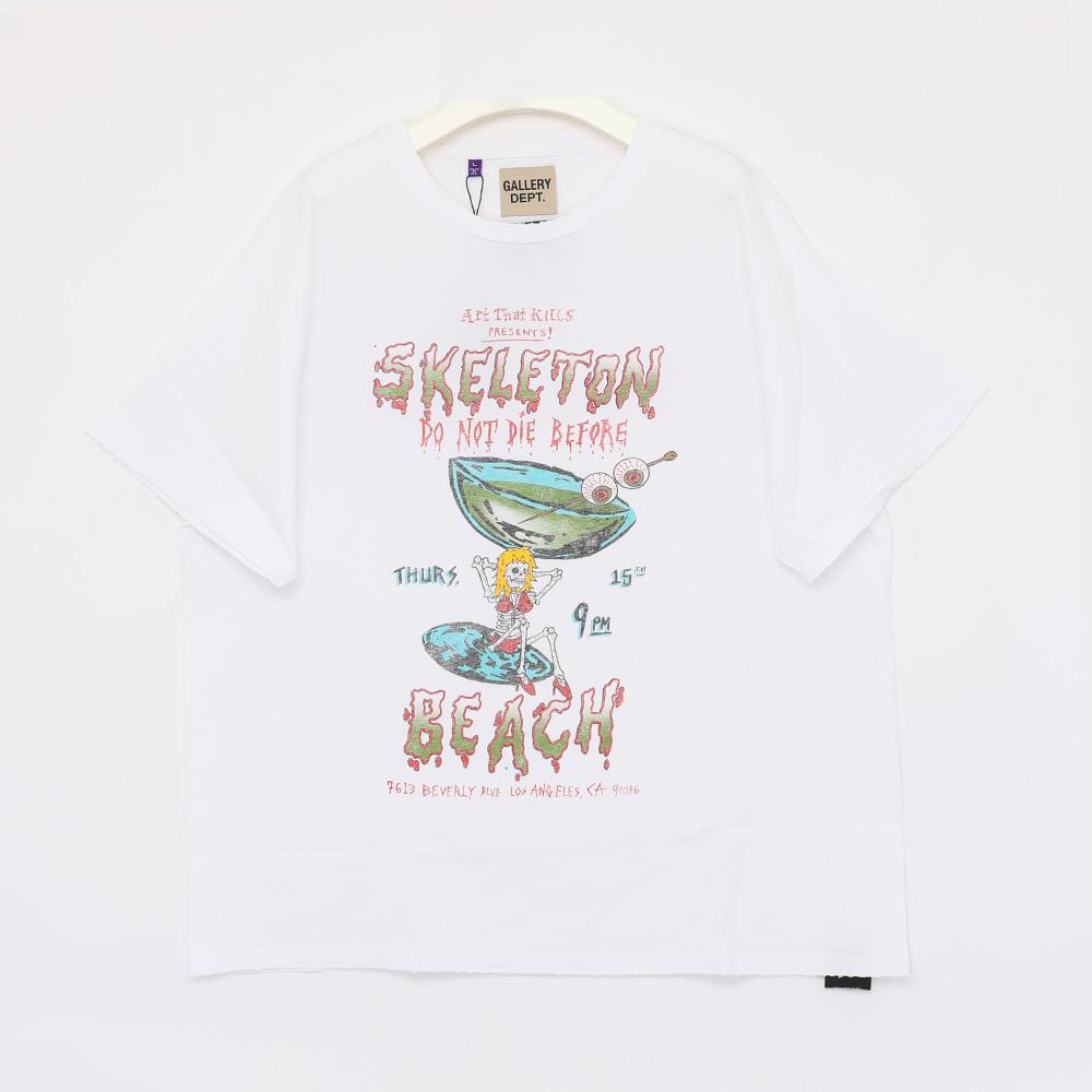 GALLERY DEPT. Don’t Die Print Short Sleeve Men’s T-Shirt TOP011 CLWH