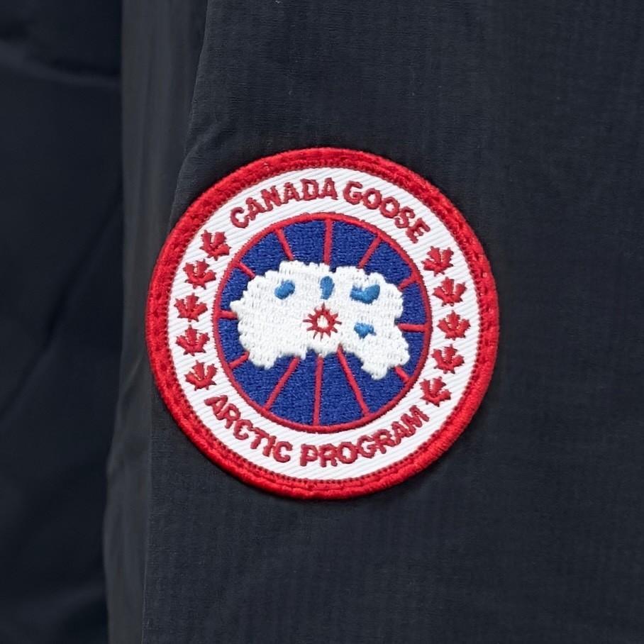 Canada Goose Lodge Down Hoodie Matte Finish Black Outerwear
