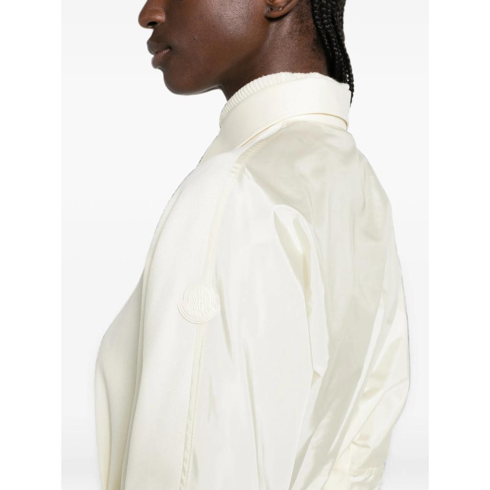 Moncler Long Sleeve Button-Up Shirt Women’s White Cotton