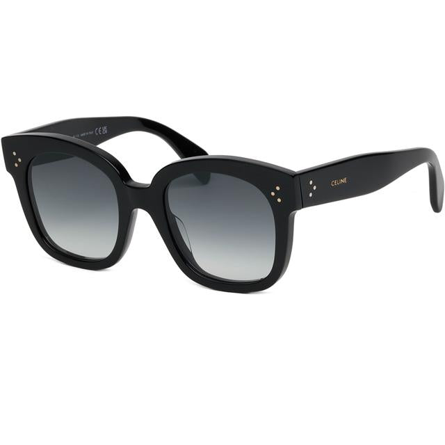 CELINE Thick Acetate Oversized Square Sunglasses Black Unisex