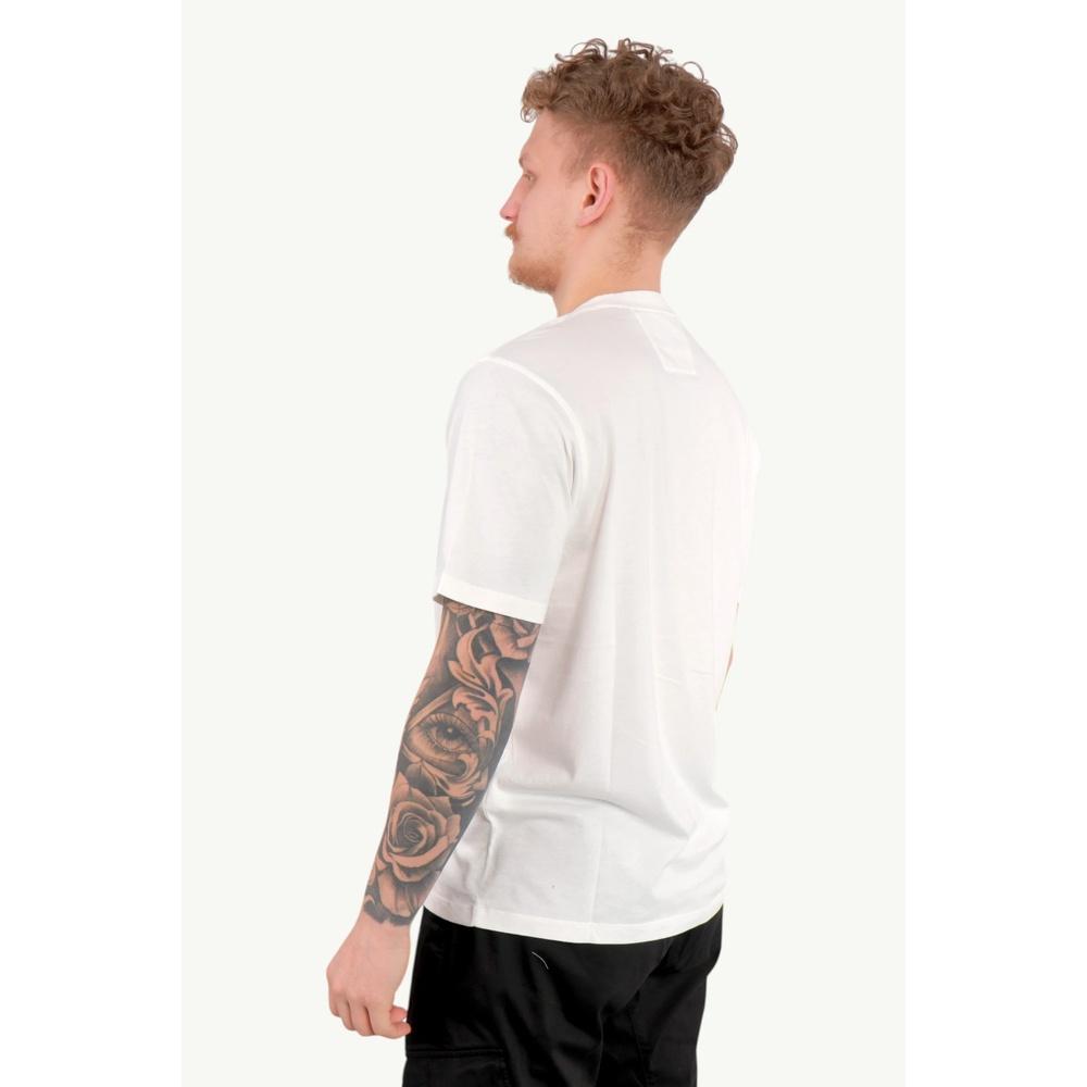 CP Company Logo Short Sleeve T-Shirt for Men White Cotton