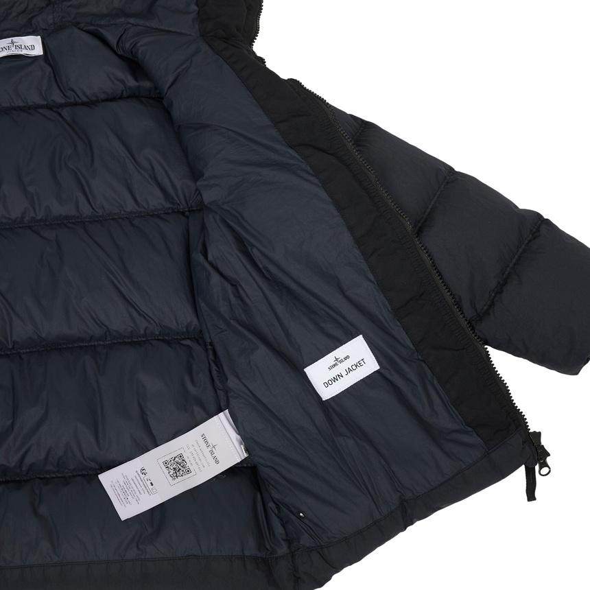 STONE ISLAND Kids Down Puffer Jacket Black