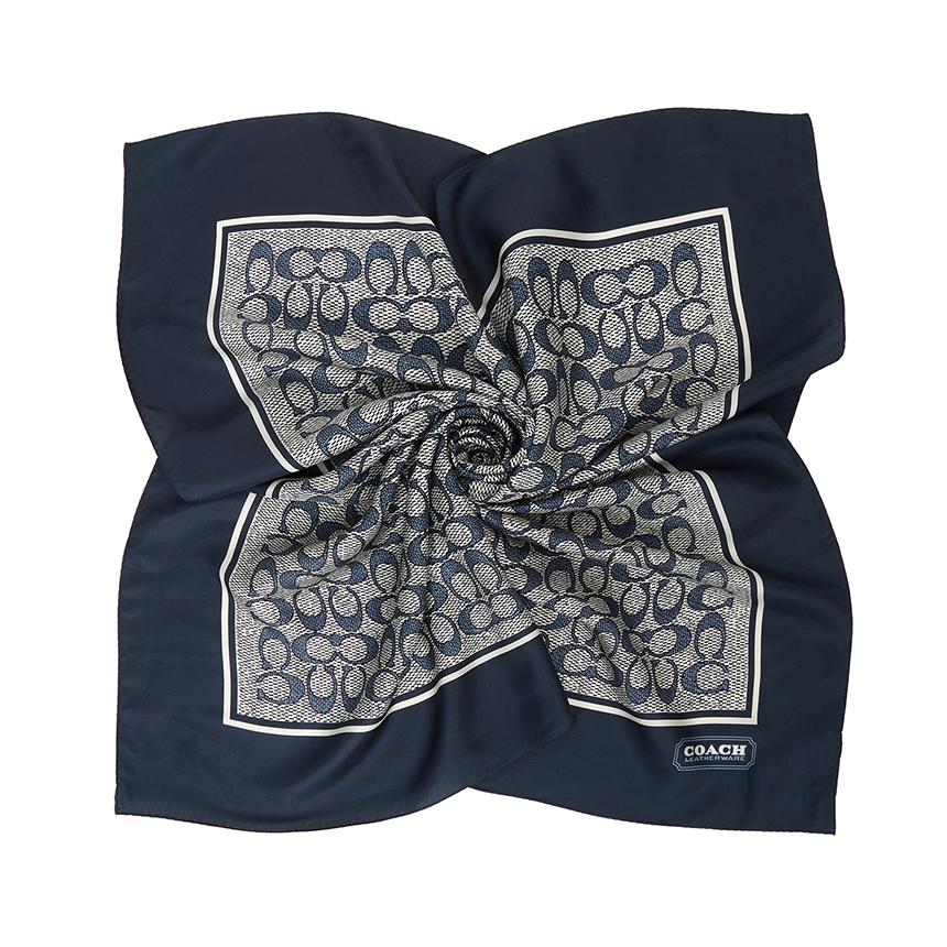 Coach Signature Silk Scarf Women’s