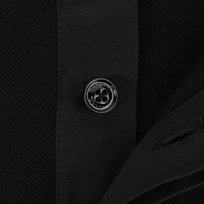 Moncler Cotton Piqué Polo Shirt Black Men’s