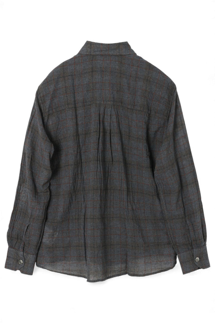 OUR LEGACY BAZAAR Check Breeze Weave Above Long Sleeve Shirt