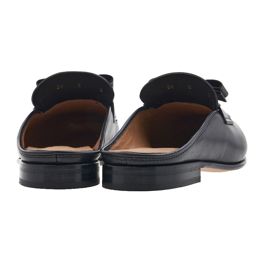 Ferragamo Black Vara Bow Tassel Women's Flat Mule Sandals 0758462 1