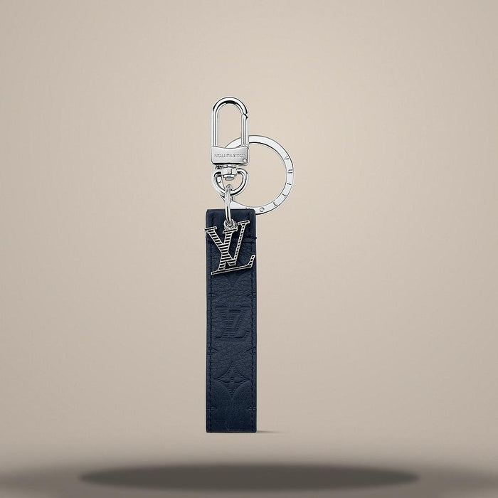 Louis Vuitton Navy LV Shadow Dragonne Key Holder Bag Charm
