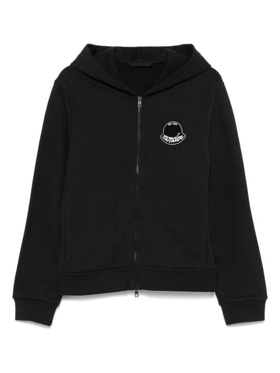 Moncler Logo Patch Zip Hoodie for Men 8G00023 89AZU 998