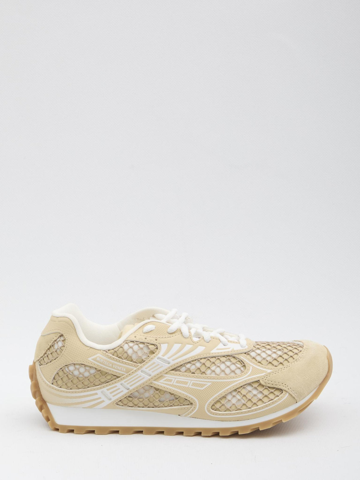 Bottega Veneta White Leather Low-Top Sneakers