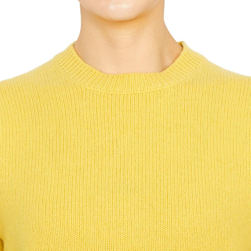 SPORTY&RICH Daffodil Wool Crewneck Knit Sweater for Women