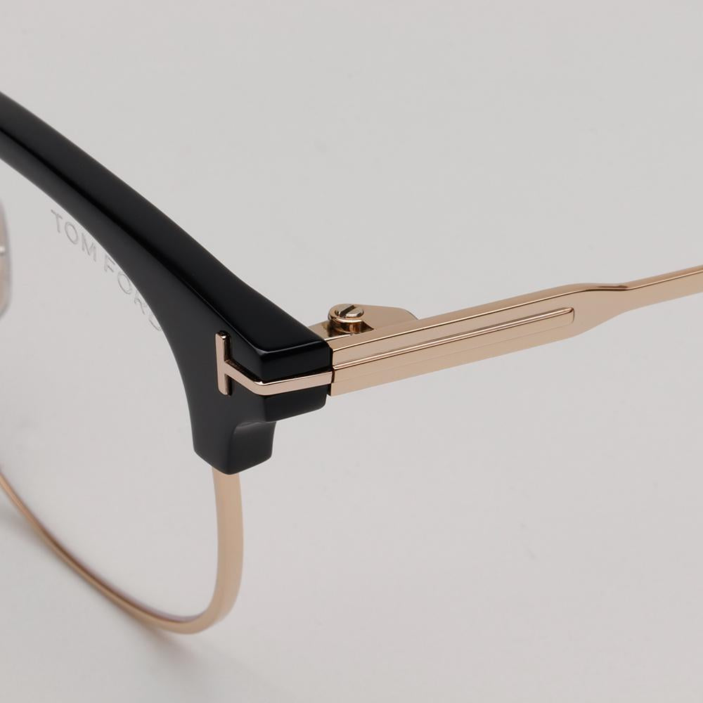 TOM FORD Blue Light Blocking Browline Eyeglasses Asian Fit Unisex TF6002KB 001