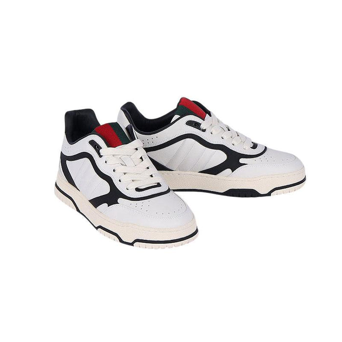 GUCCI ReWeb Smooth Leather Low-Top Sneakers Women White
