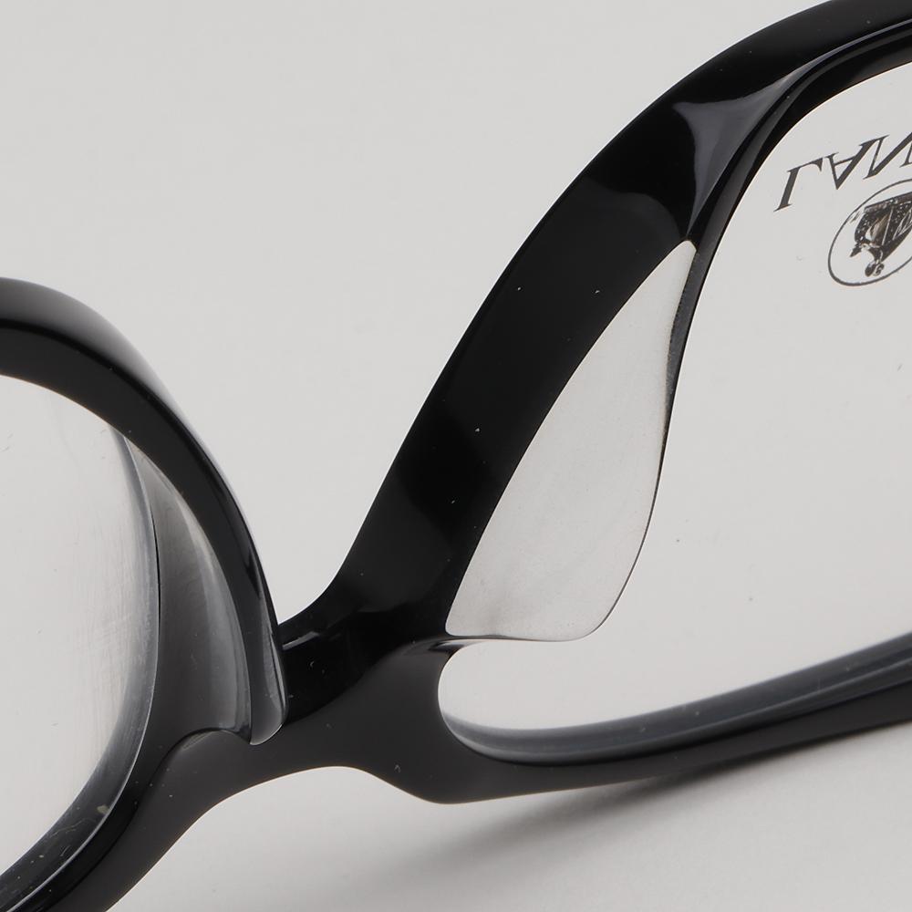 Lanvin Black Acetate Square Eyeglass Frames Asian Fit Unisex LNV2650LB 001