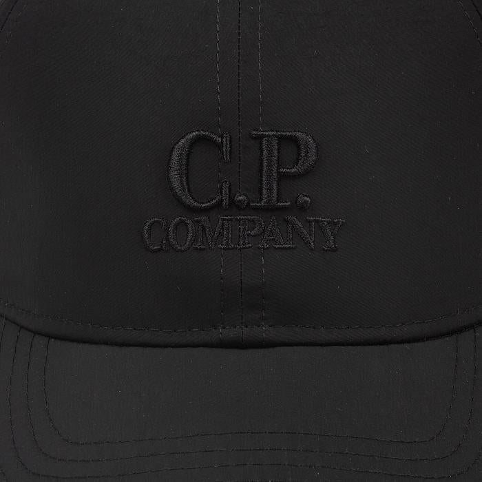 CP Company Chrome-R Embroidered Logo Baseball Cap Black