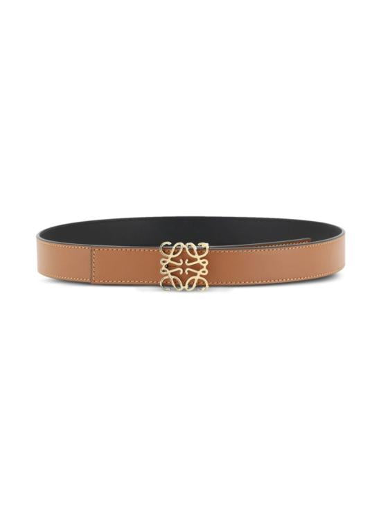 LOEWE Regular Leather Belt Women’s Accessory E821Z26X032544 BLACK GOLD DOM