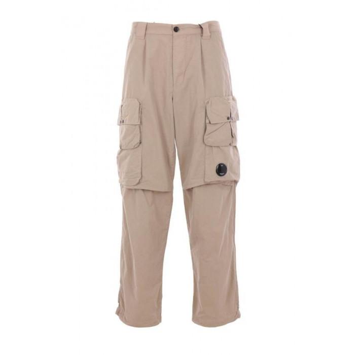 CP Company Nylon Cargo Pants Flat Green Classic Fit