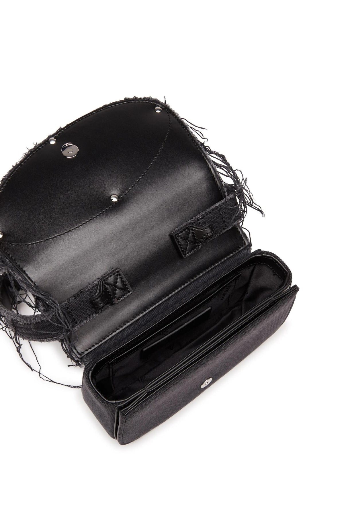 DIESEL Black Leather Shoulder Bag