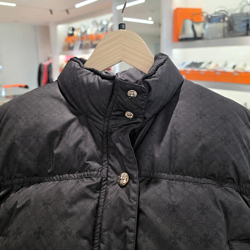 Chrome Hearts Black Cropped STIFF V2 Puffer Down Jacket Unisex