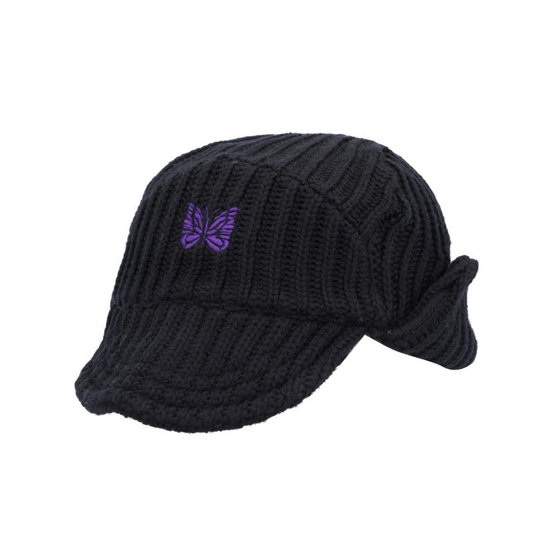NEEDLES Merino Wool Bird Shooting Beanie RW058 EBlack