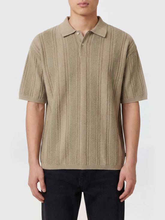 nanamica Men’s Cotton Polo Shirt S26SH019E BE BEIGE DOM